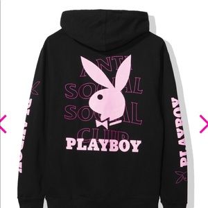 Anti social social club playboy hoodie